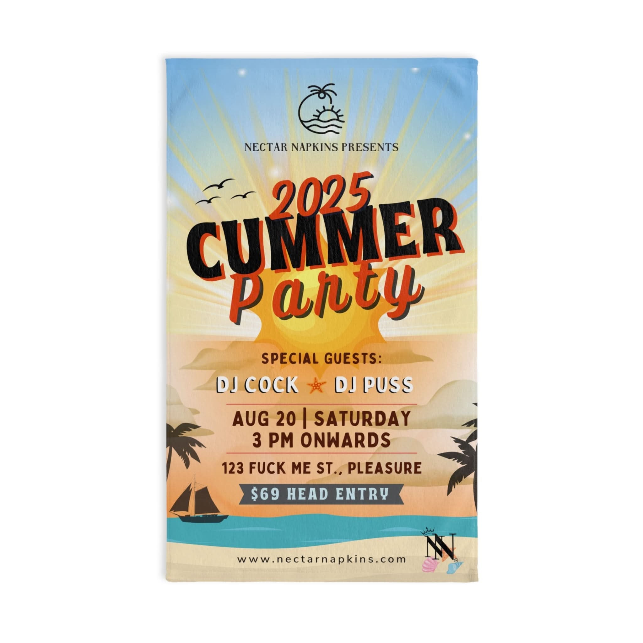 2025 Cummer Party | Mix & Match Original Fun-Flirty Lovers’ Towels