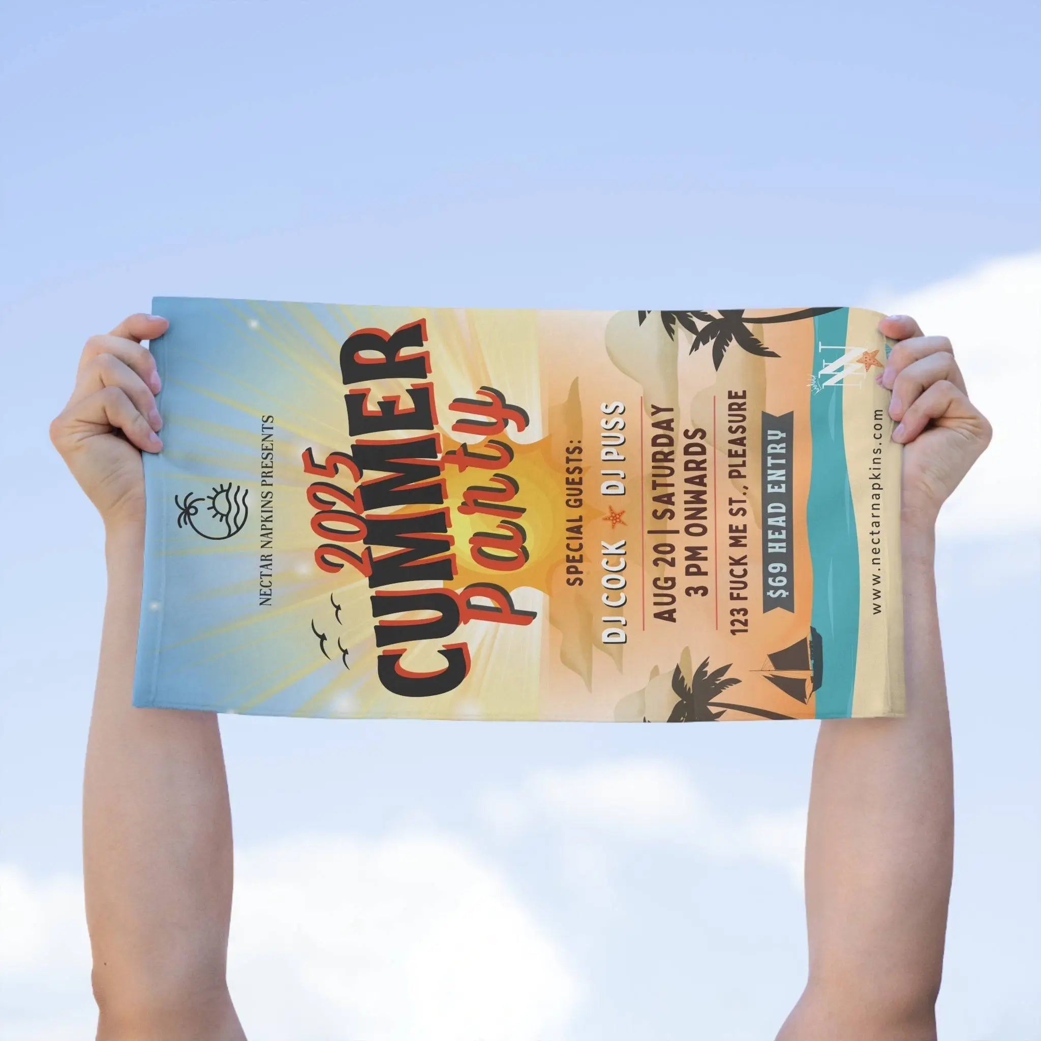 2025 Cummer Party | Mix & Match Soft Fun-Flirty Lovers’ Towels