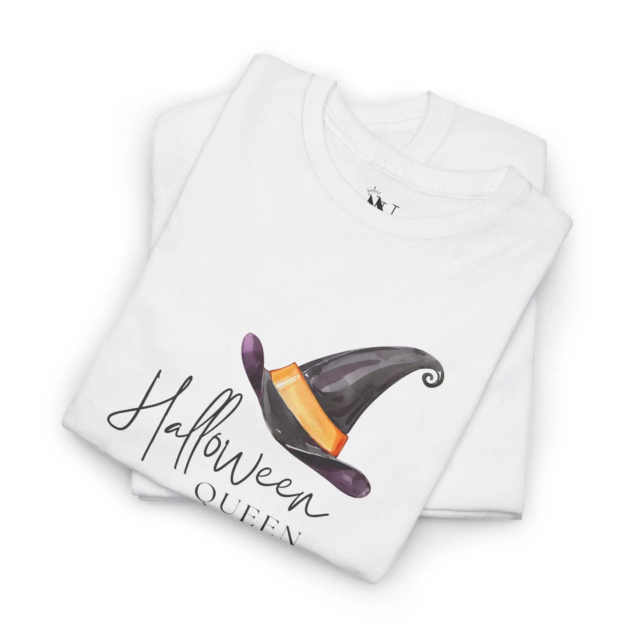 Halloween Queen Witch Hat | Mix & Match Cotton Unisex Fun-Flirty Lovers’ T-Shirts