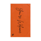 You’re Welcome Orange | Mix & Match Classic Fun-Flirty Lovers’ Towels