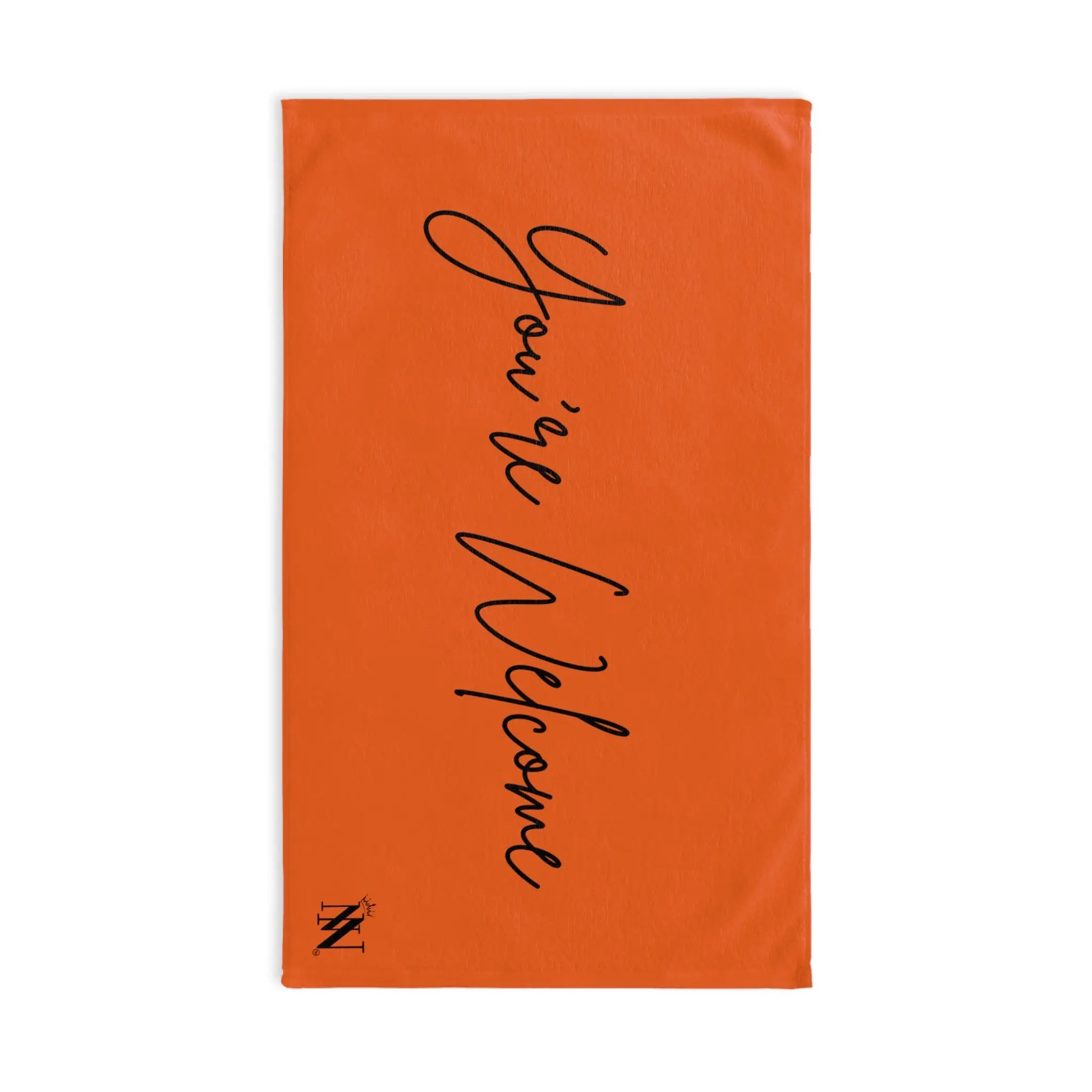 You’re Welcome Orange | Mix & Match Classic Fun-Flirty Lovers’ Towels