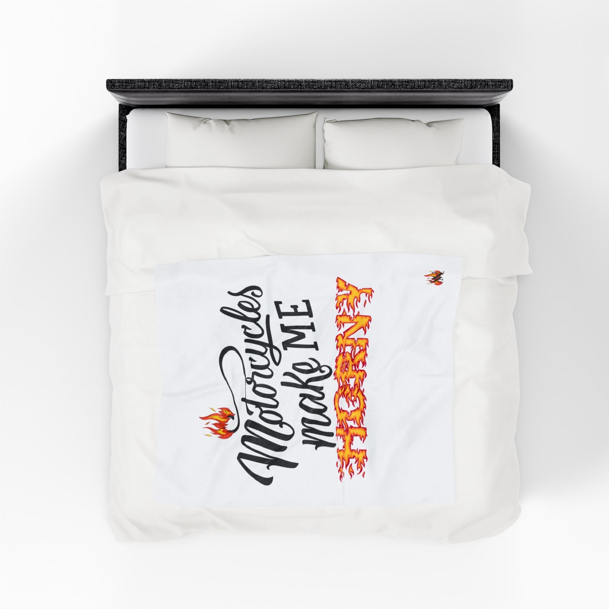 Motorcycles Make Me Horny | Mix & Match Fun-Flirty Lovers’ Blankets