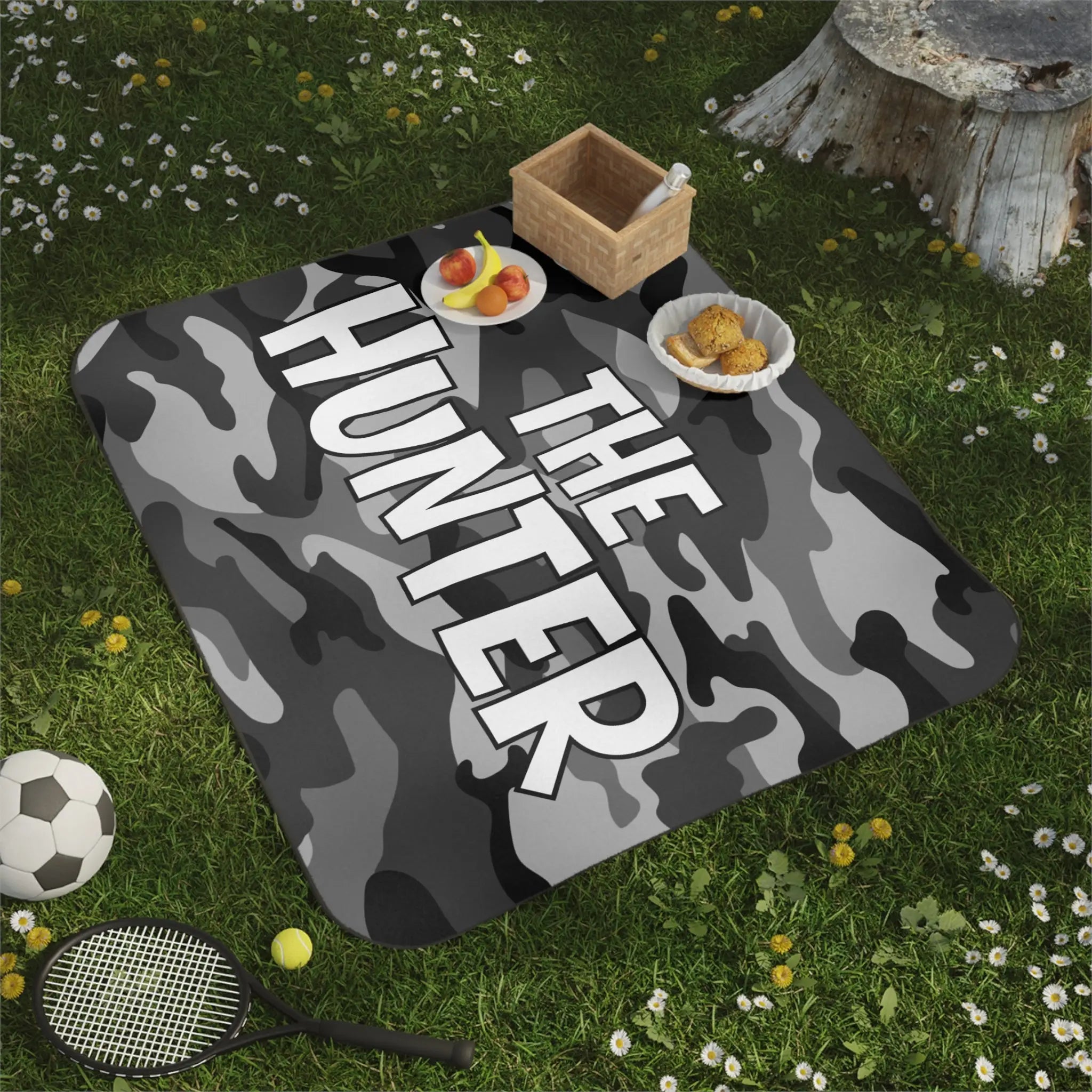 The Hunter Grey Camo Sex Blanket