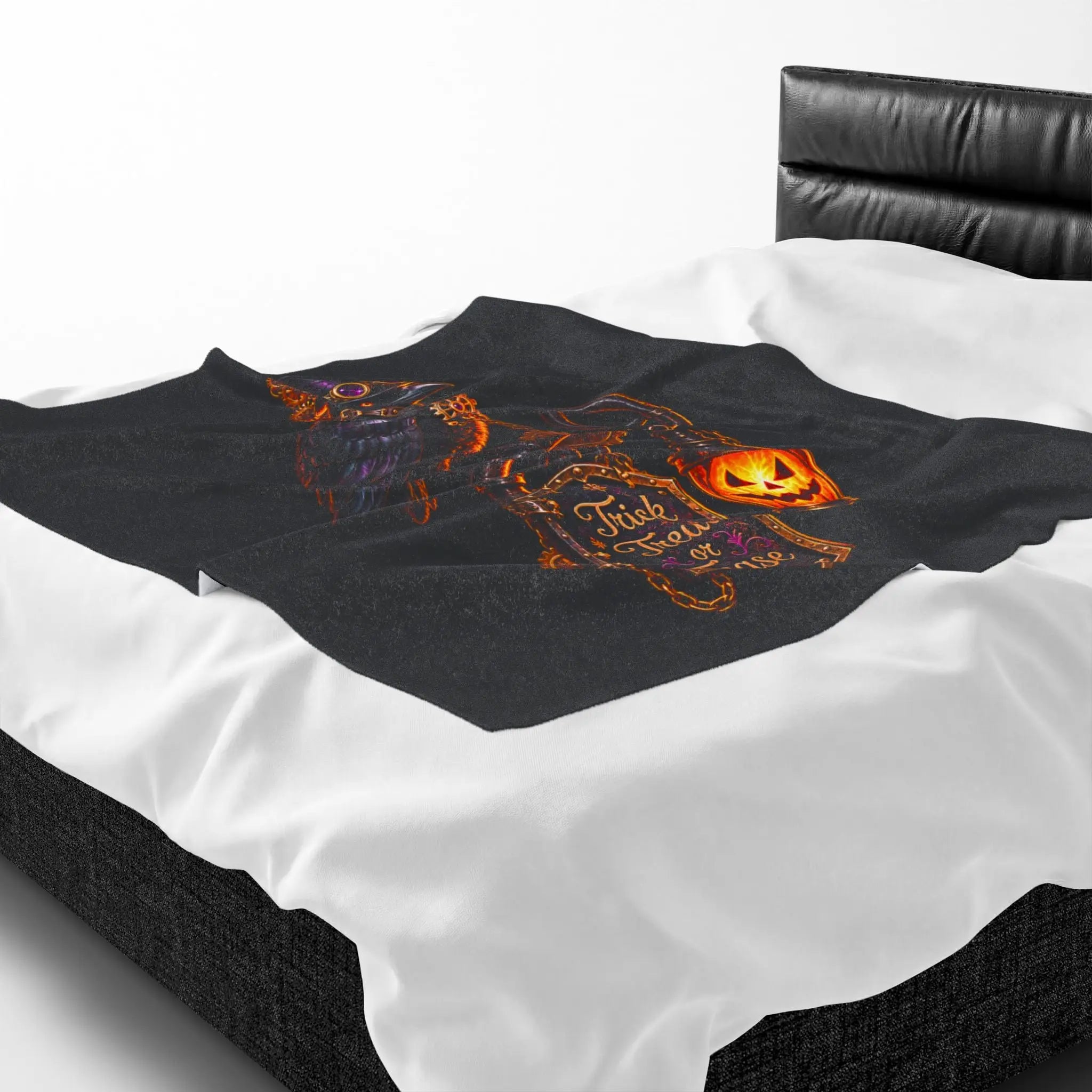 Trick Treat or Tease Crow Lovers’ Blanket