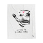 You and Me A Perfect Match | Mix & Match Soft Fun-Flirty Lovers’ Blankets