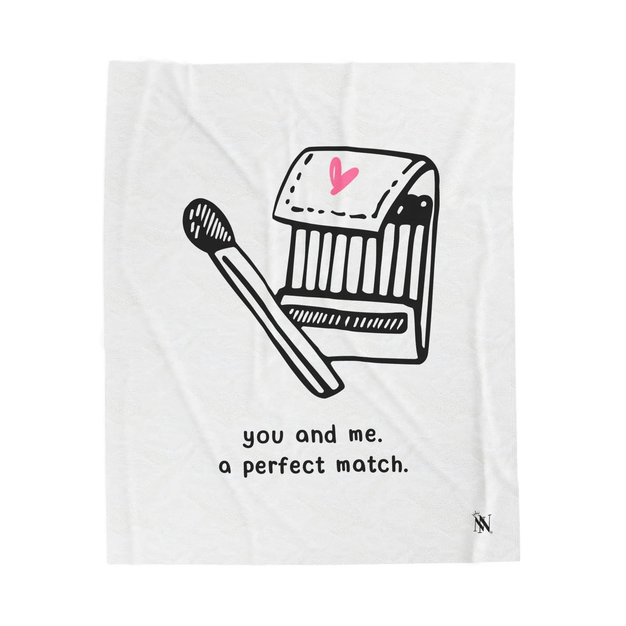 You and Me A Perfect Match | Mix & Match Soft Fun-Flirty Lovers’ Blankets