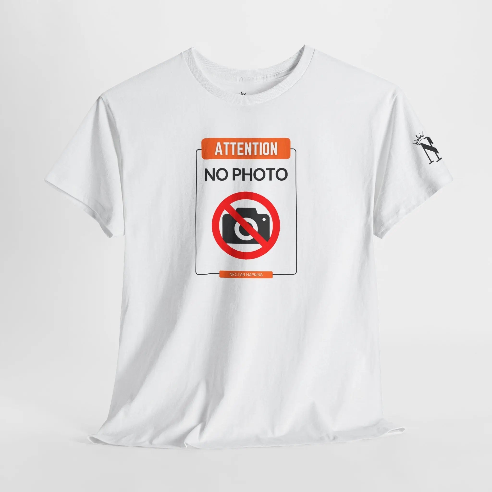Attention No Photo Sign T-Shirt