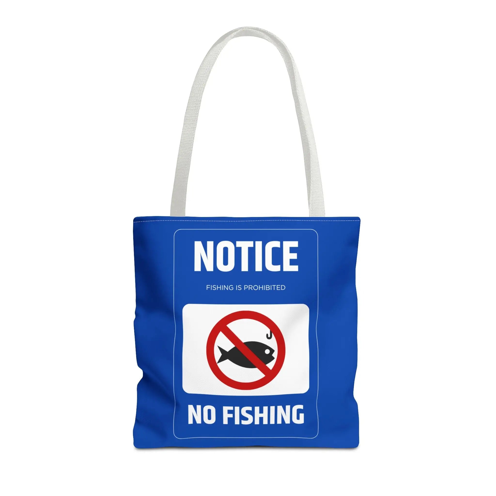 No Fishing Sign Lake Bag