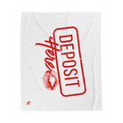 Deposit Here with a Kiss | Mix & Match Soft Fun-Flirty Lovers’ Blankets