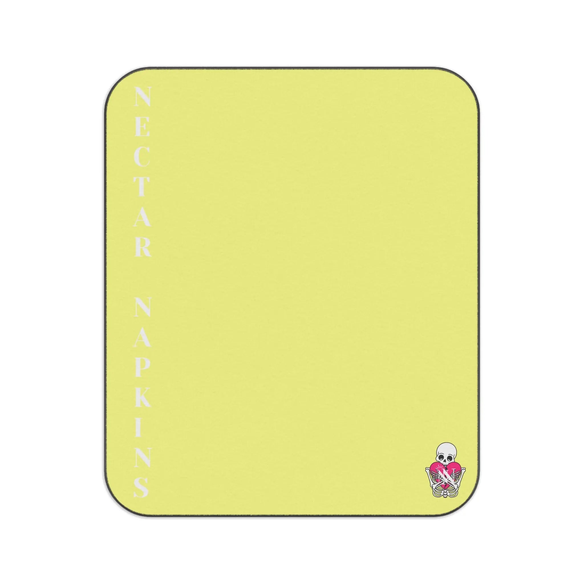 Nectar Napkins Brand Light Yellow Water-Resistant Sex Blanket