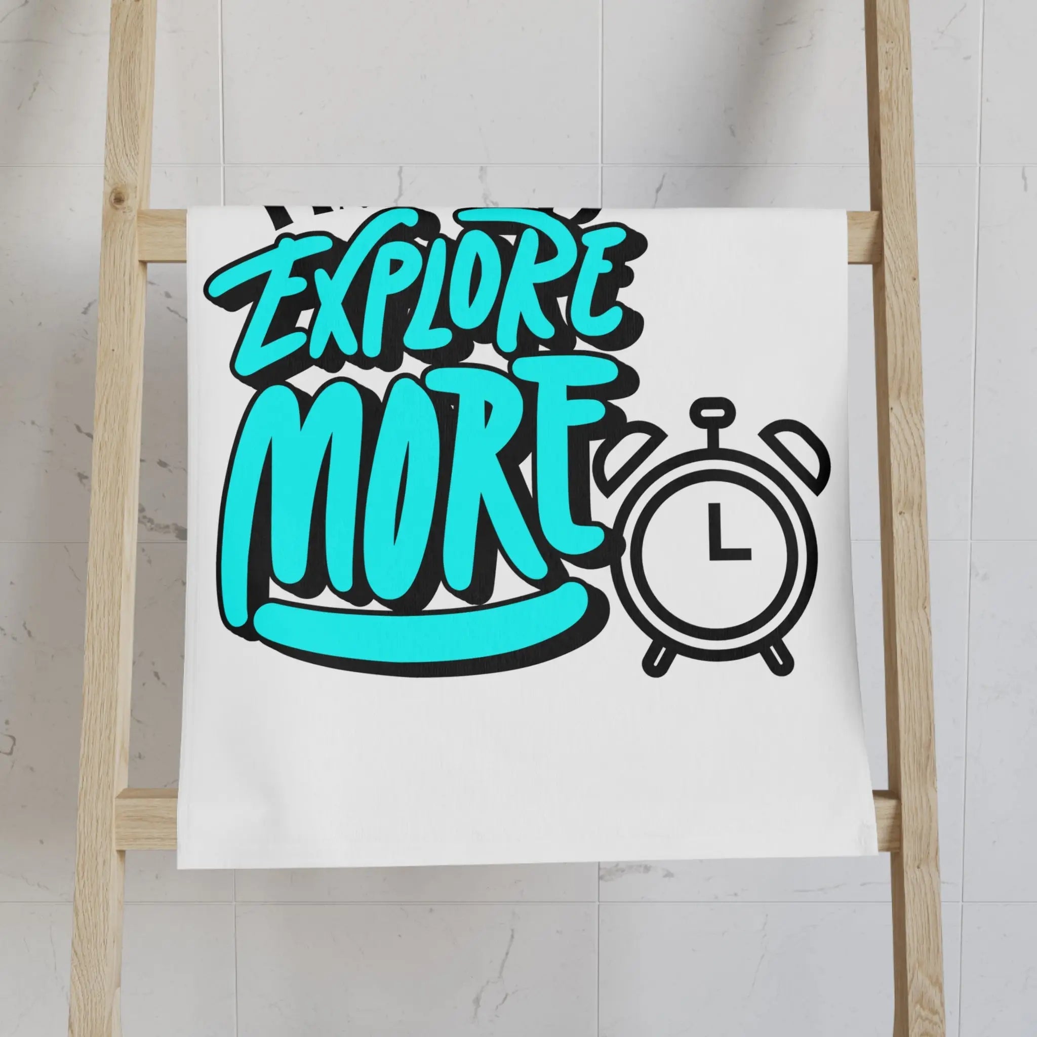 Time To Explore Clock More | Mix & Match Classic Fun-Flirty Lovers’ Towels