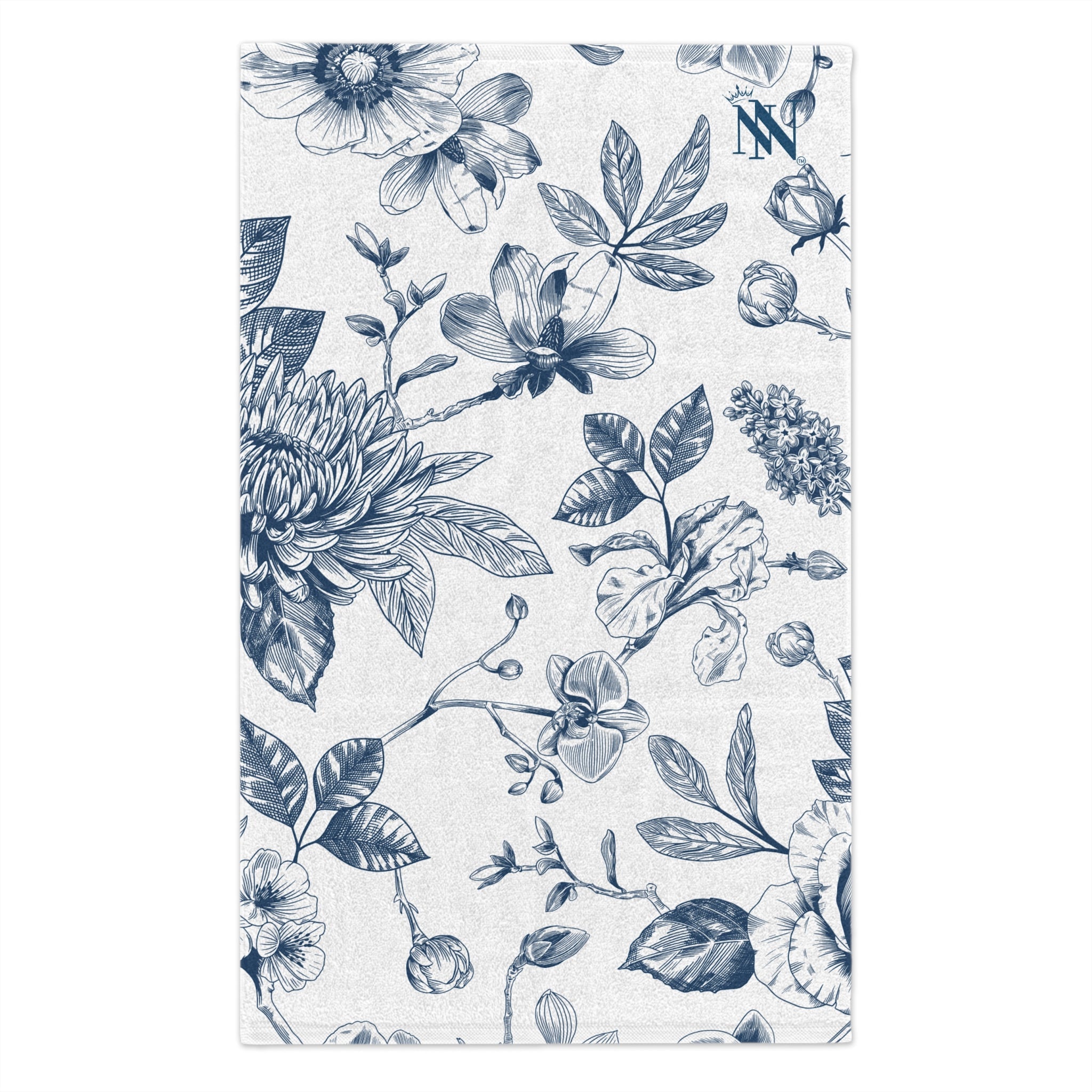 Pretty Blue Floral | Mix & Match Soft Fun-Flirty Lovers’ Towels