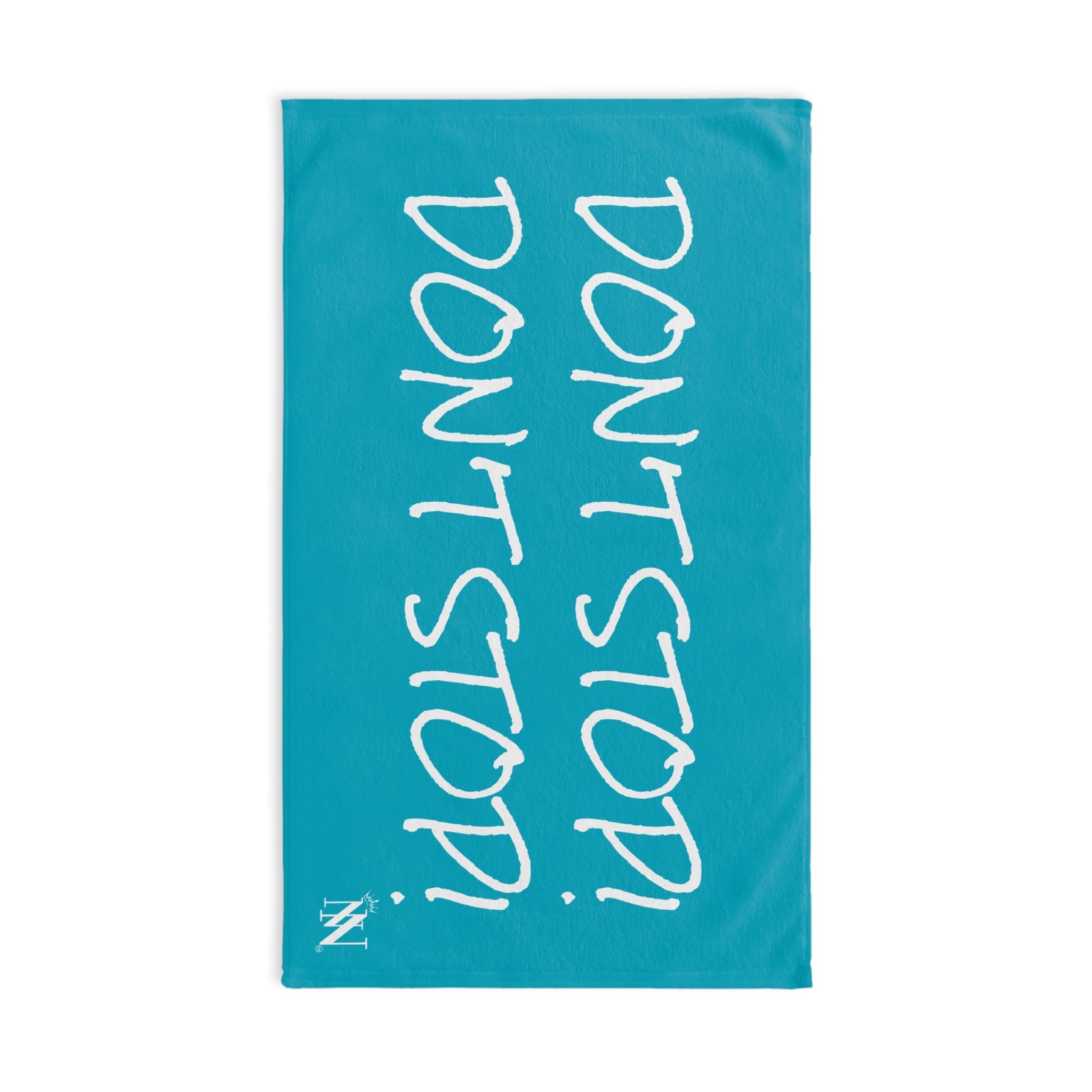 Don’t Stop! Don’t Stop Teal Cum Towel