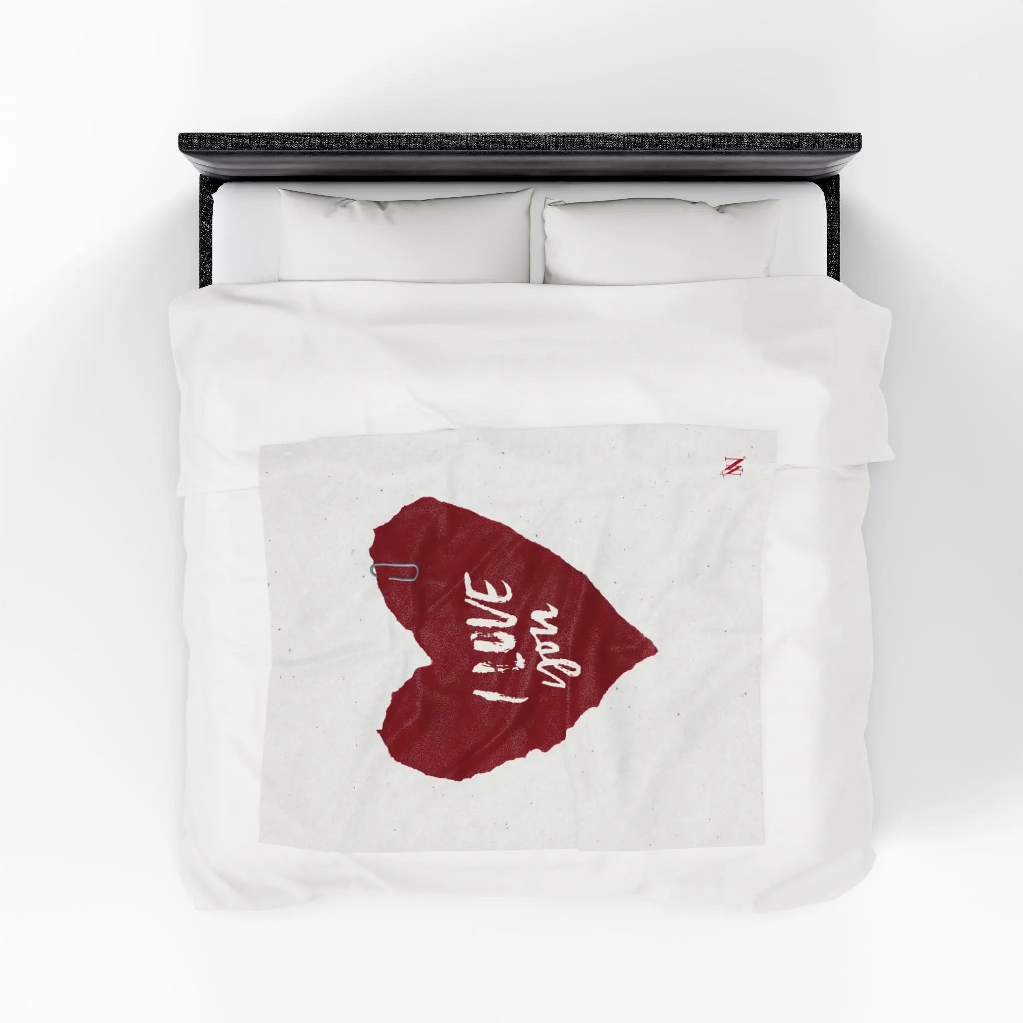 I Love You Paper Note Lovers’ Silky Soft Blanket