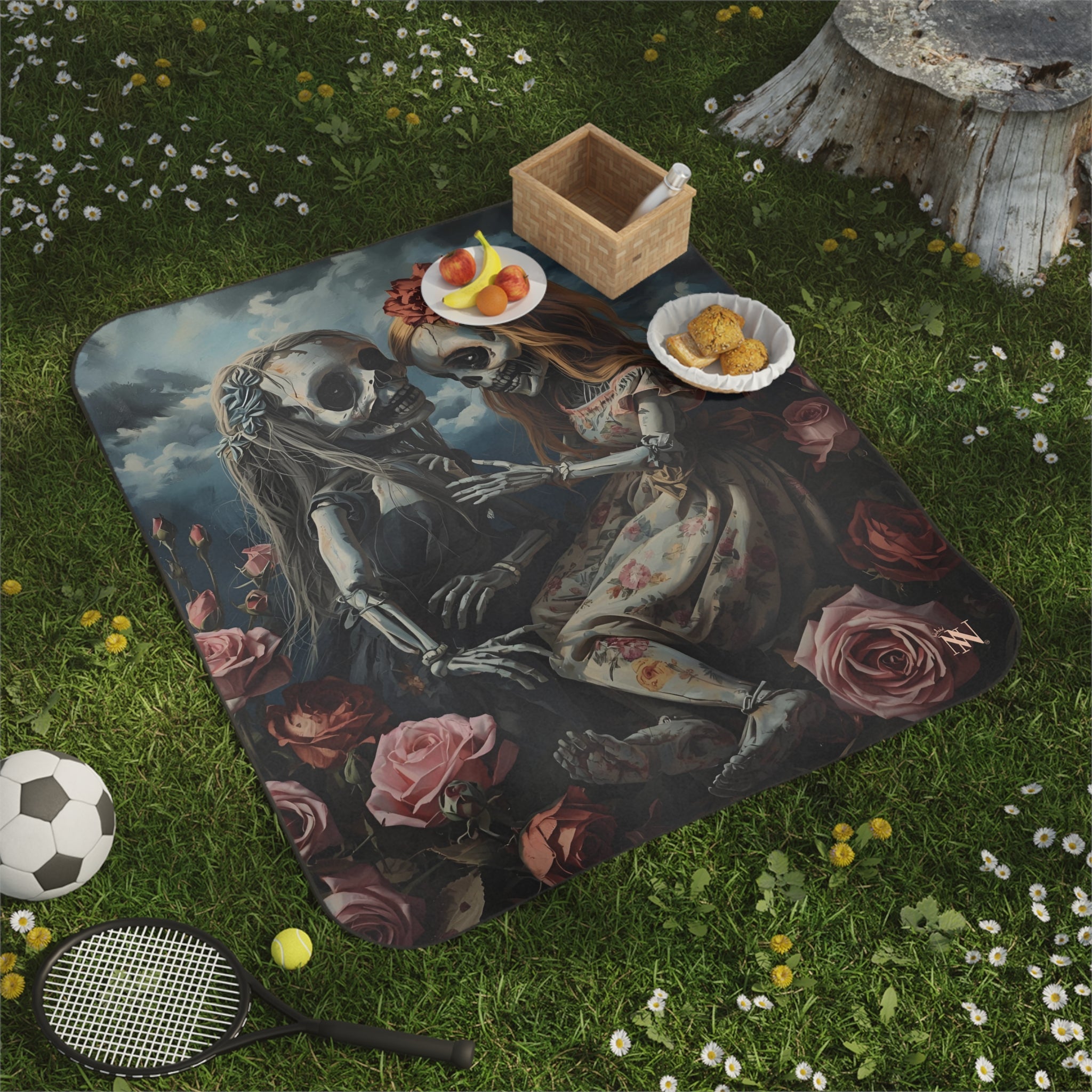 Death Becomes Us | Mix Match Fun-Flirty Lovers’ Water-Resistant Blankets