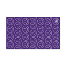 Happy Smiling Emoji Pattern Purple Cum Towel