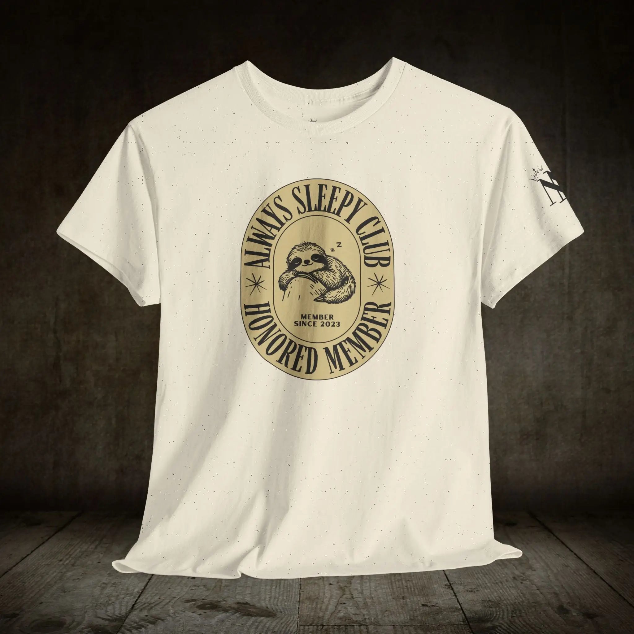 Always Sleepy Club Sloth | Mix & Match Cotton Unisex Fun-Flirty Lovers’ T-Shirts