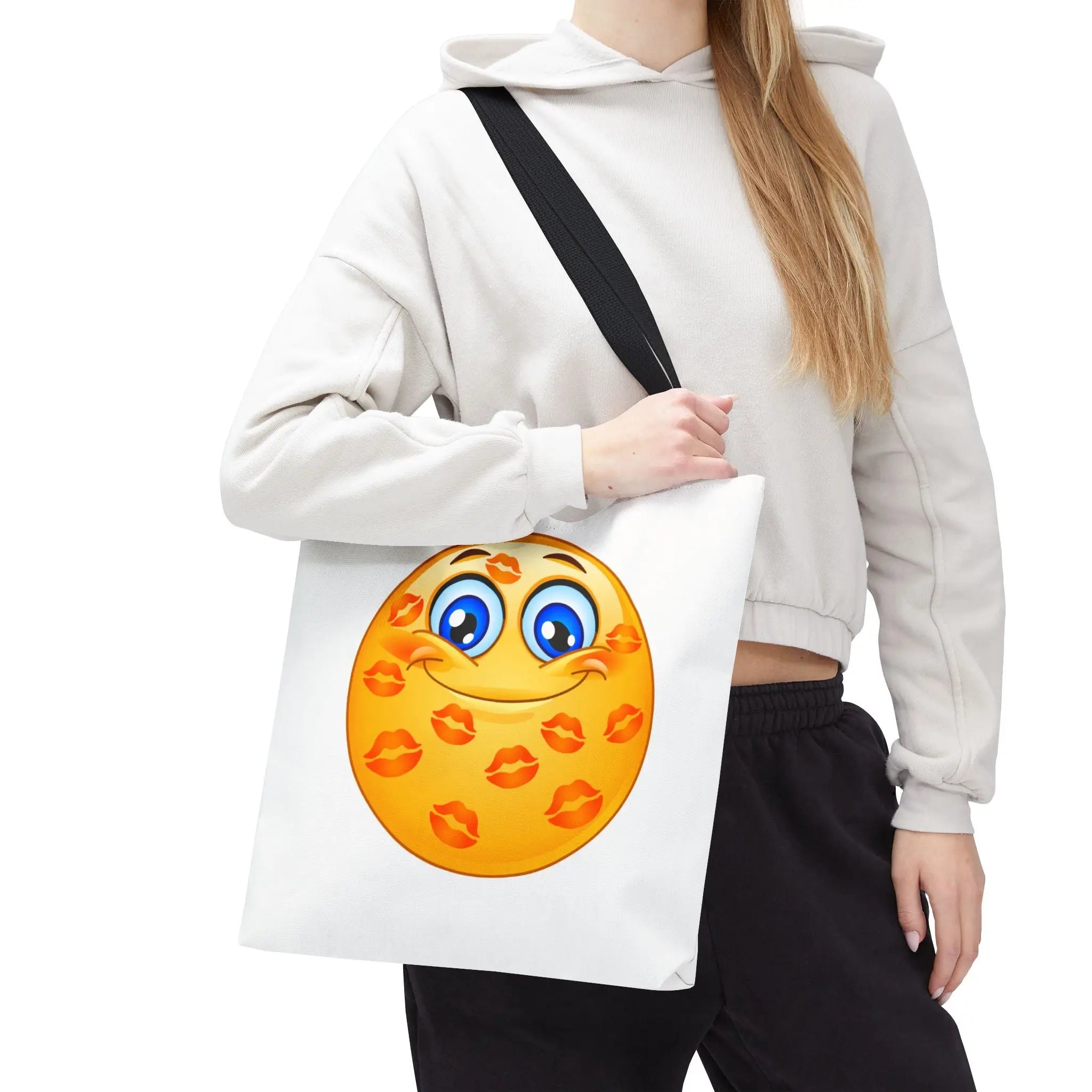 Kisses All Over Emoji Tote Bag
