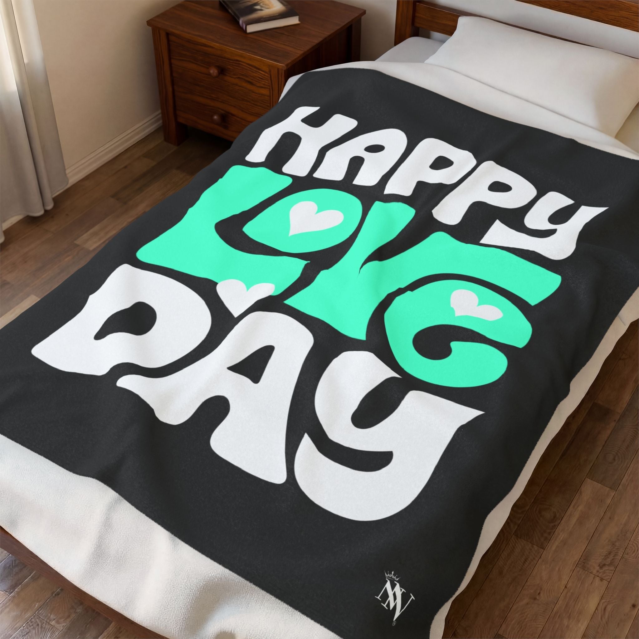Happy Love Day Hearts | Mix & Match Soft Fun-Flirty Lovers’ Blankets