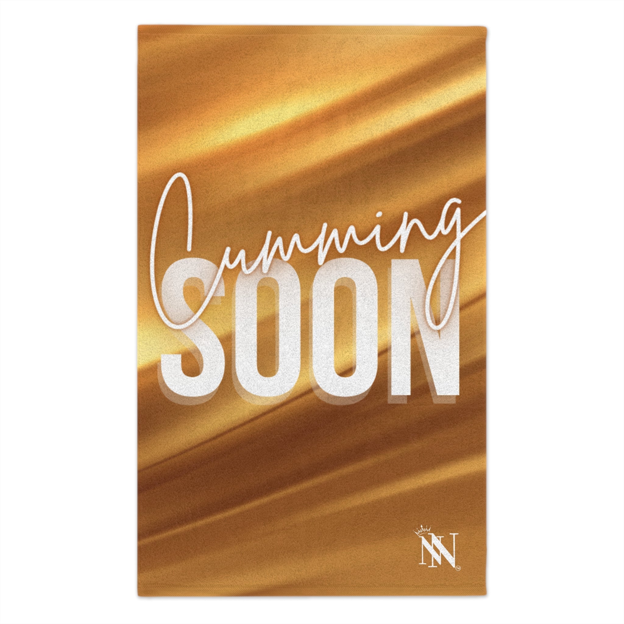 Cumming Soon 24k Gold Print Sex Towel
