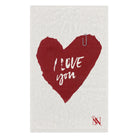 I Love You Paper Note Fun Sex Towel