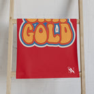 Stay Gold Retro Sticker Red Cum Towel
