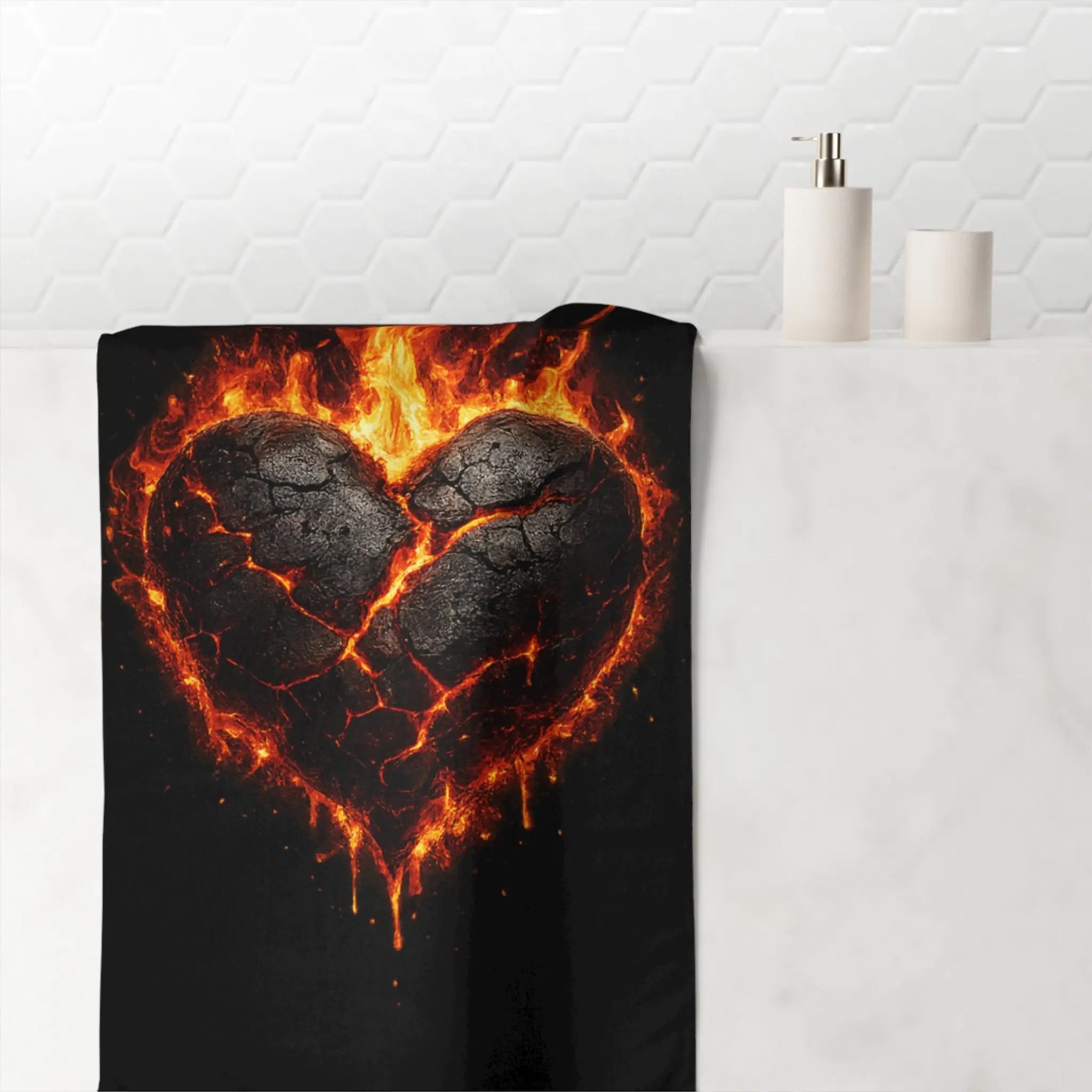 Burning Heart | Nectar Napkins XL Fun-Flirty Lovers’ Towels