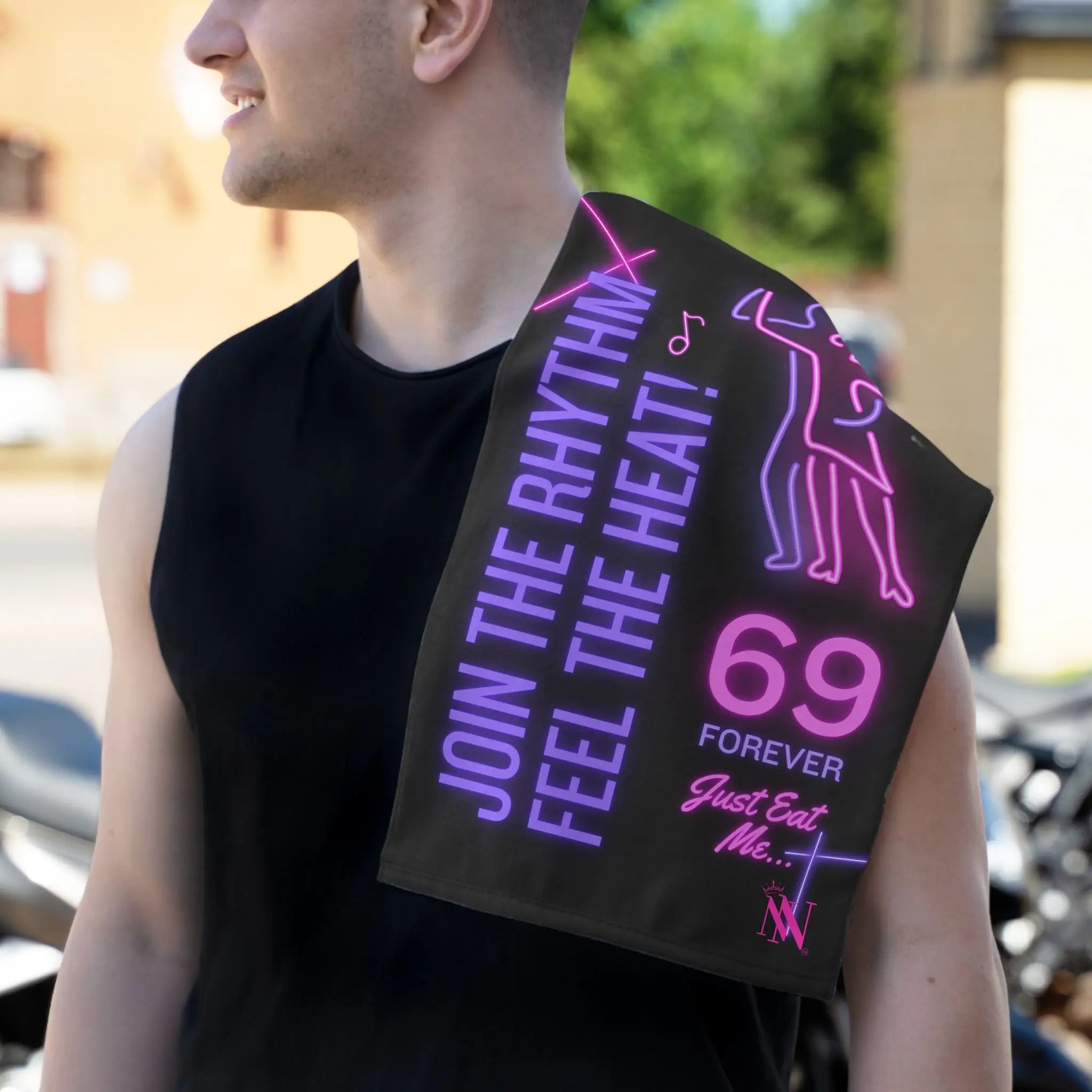 Sixty-Nine Forever Neon Sex Towel