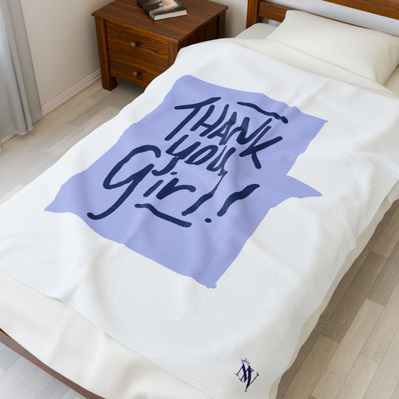 Thank You Girl! | Mix & Match Velveteen Fun-Flirty Lovers’ Blankets
