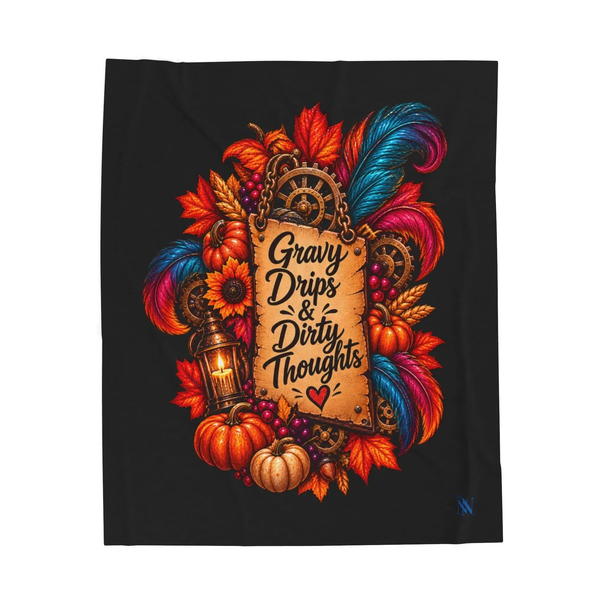 Gravy Drips & Dirty Thoughts Thanksgiving | Nectar Napkins Fun-Flirty Lovers’ Blankets