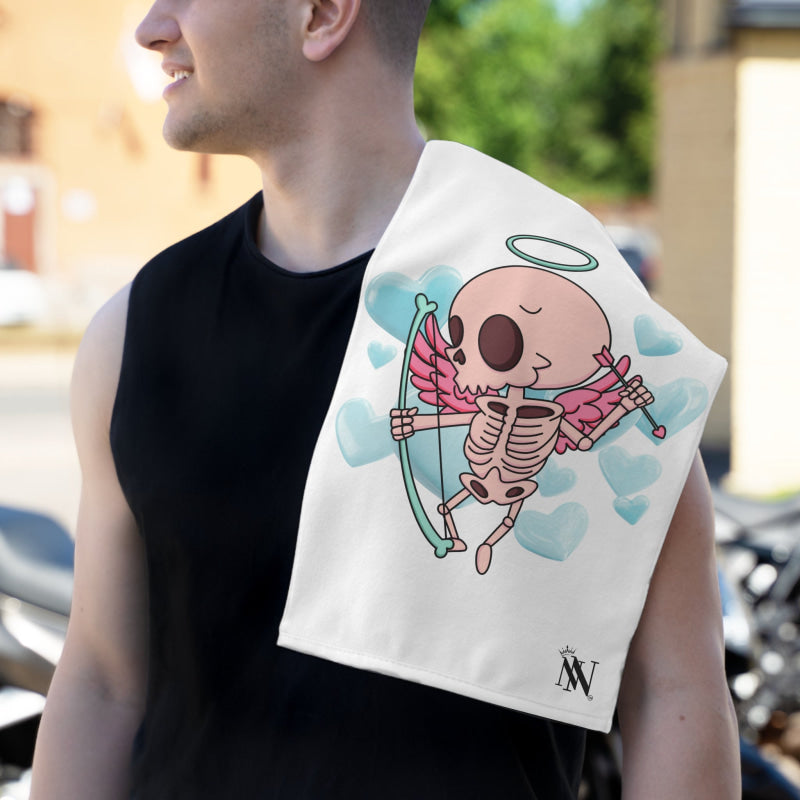 Skeleton Cupid Love | Mix & Match Soft Fun-Flirty Lovers’ Towels