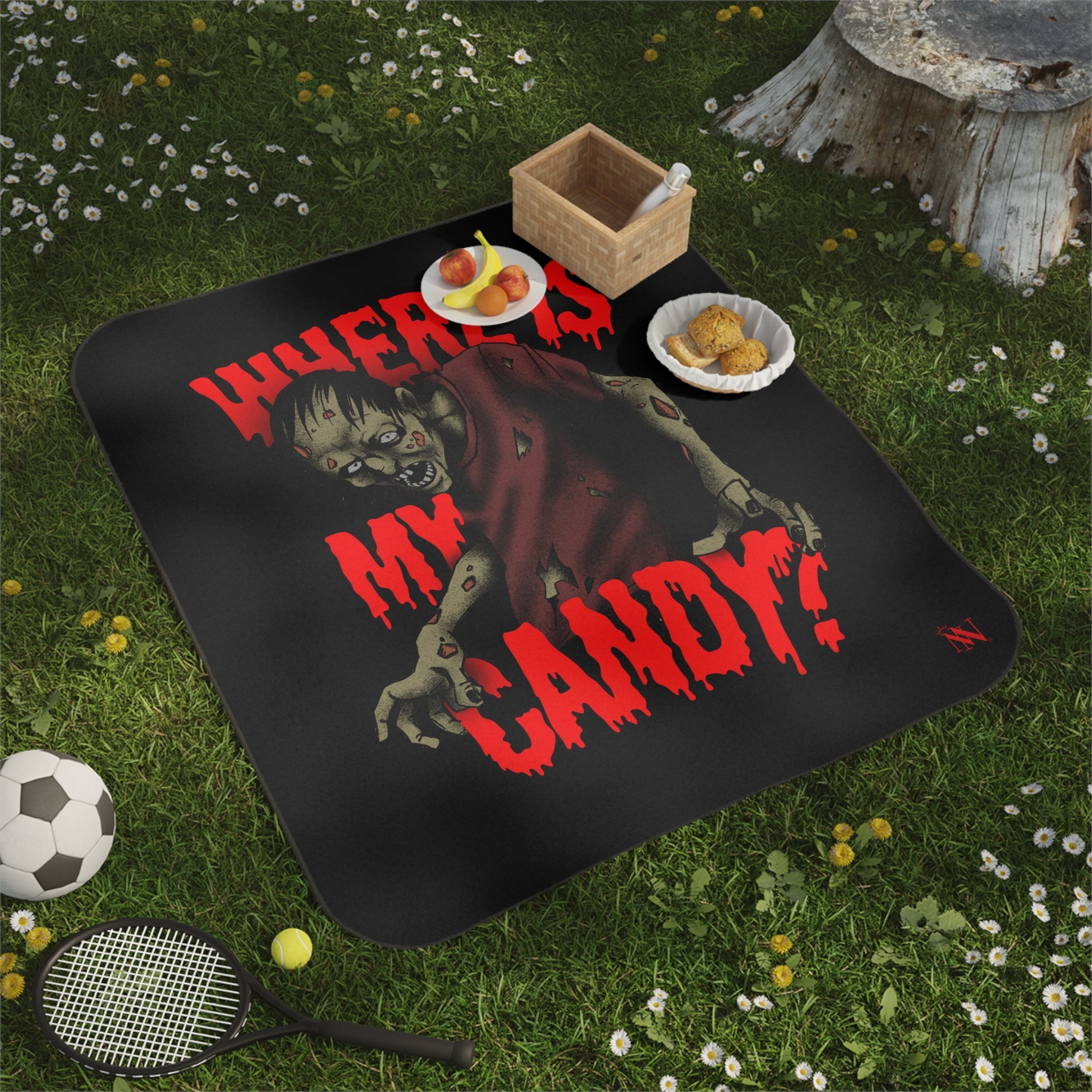 Where is My Candy? Zombie | Mix Match Fun-Flirty Lovers’ Water-Resistant Blankets