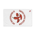 My Boyfriend is Hotter Than Yours Pepper | Mix & Match Classic Fun-Flirty Lovers’ Towels