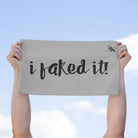 I Faked It! Silver | Mix & Match Soft Fun-Flirty Lovers’ Towels