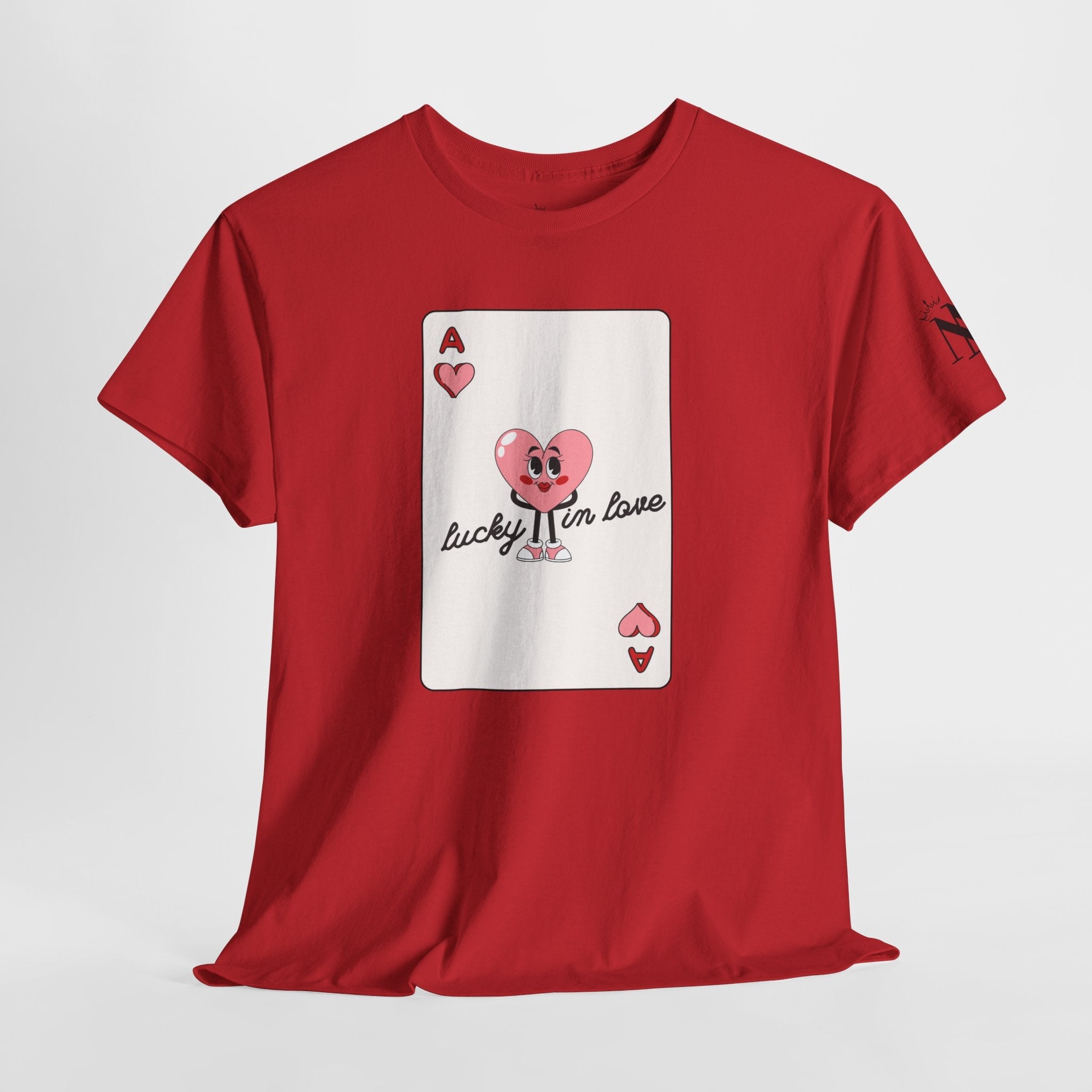 Lucky in Love Card | Mix & Match Cotton Unisex Fun-Flirty Lovers’ T-Shirts