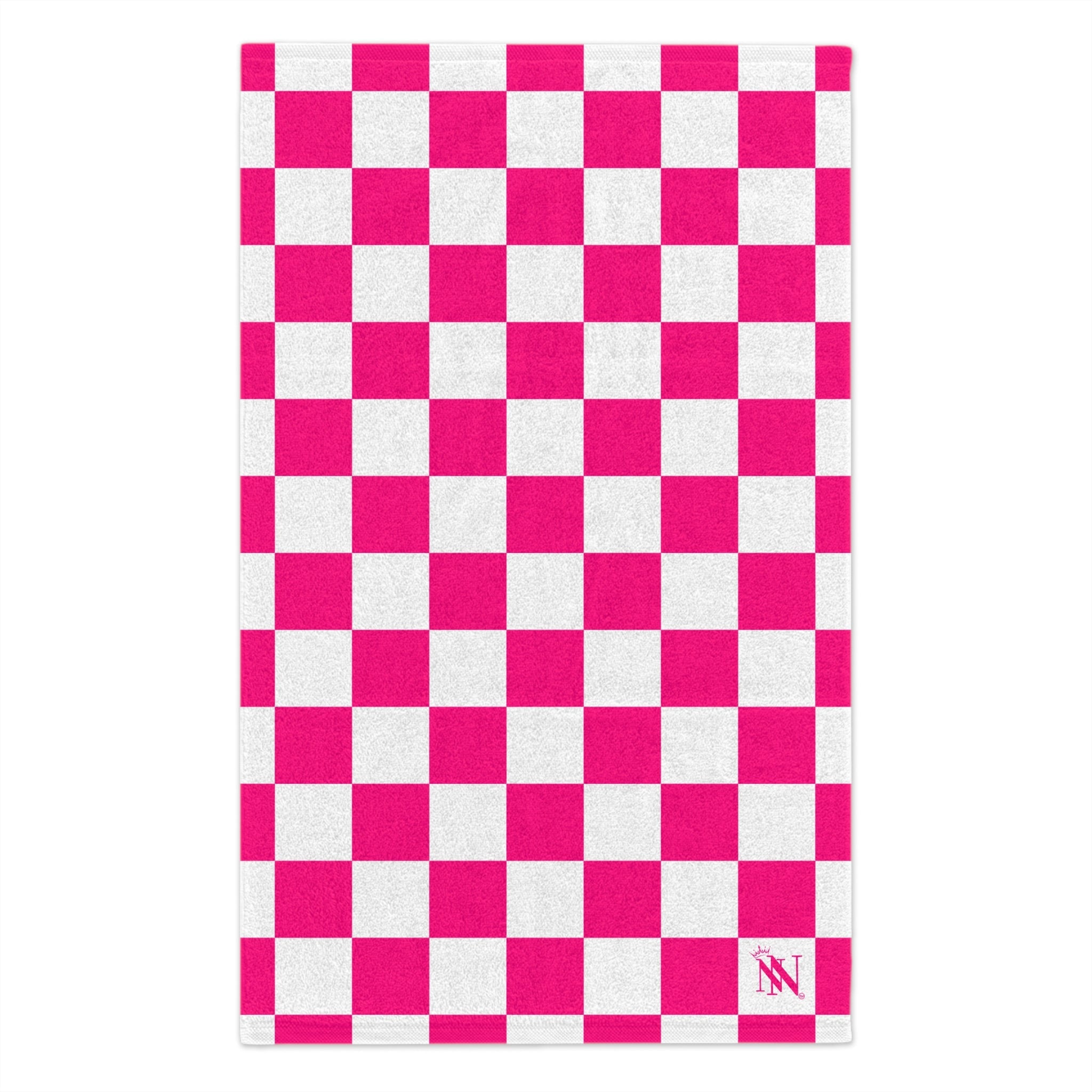 Signature Pink White Checkered | Mix & Match Soft Fun-Flirty Lovers’ Towels
