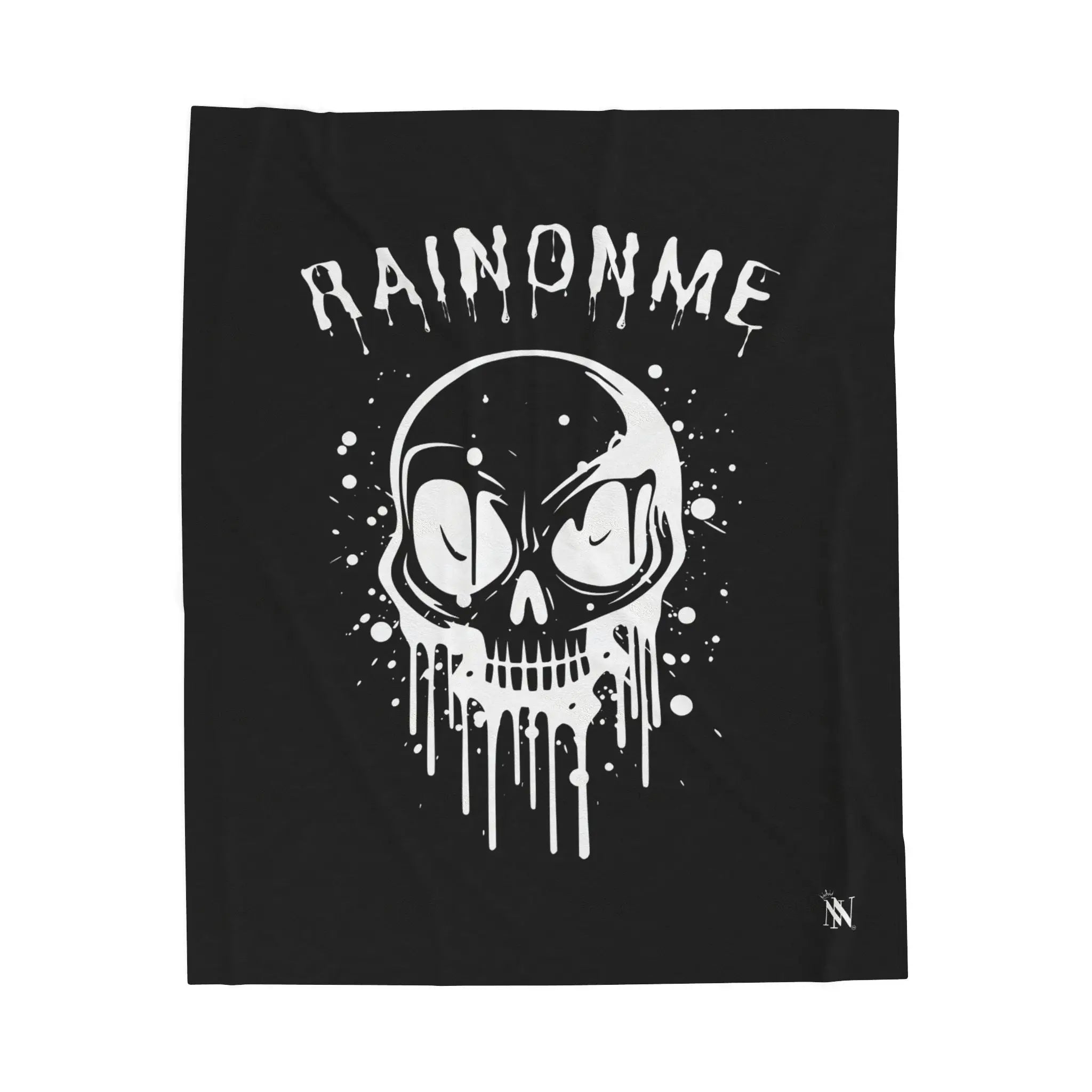 Rain On Me Splattered Skull | Nectar Napkins Fun-Flirty Lovers’ Blankets