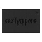 Sex Happens Dark Grey | Mix & Match Soft Fun-Flirty Lovers’ Towels