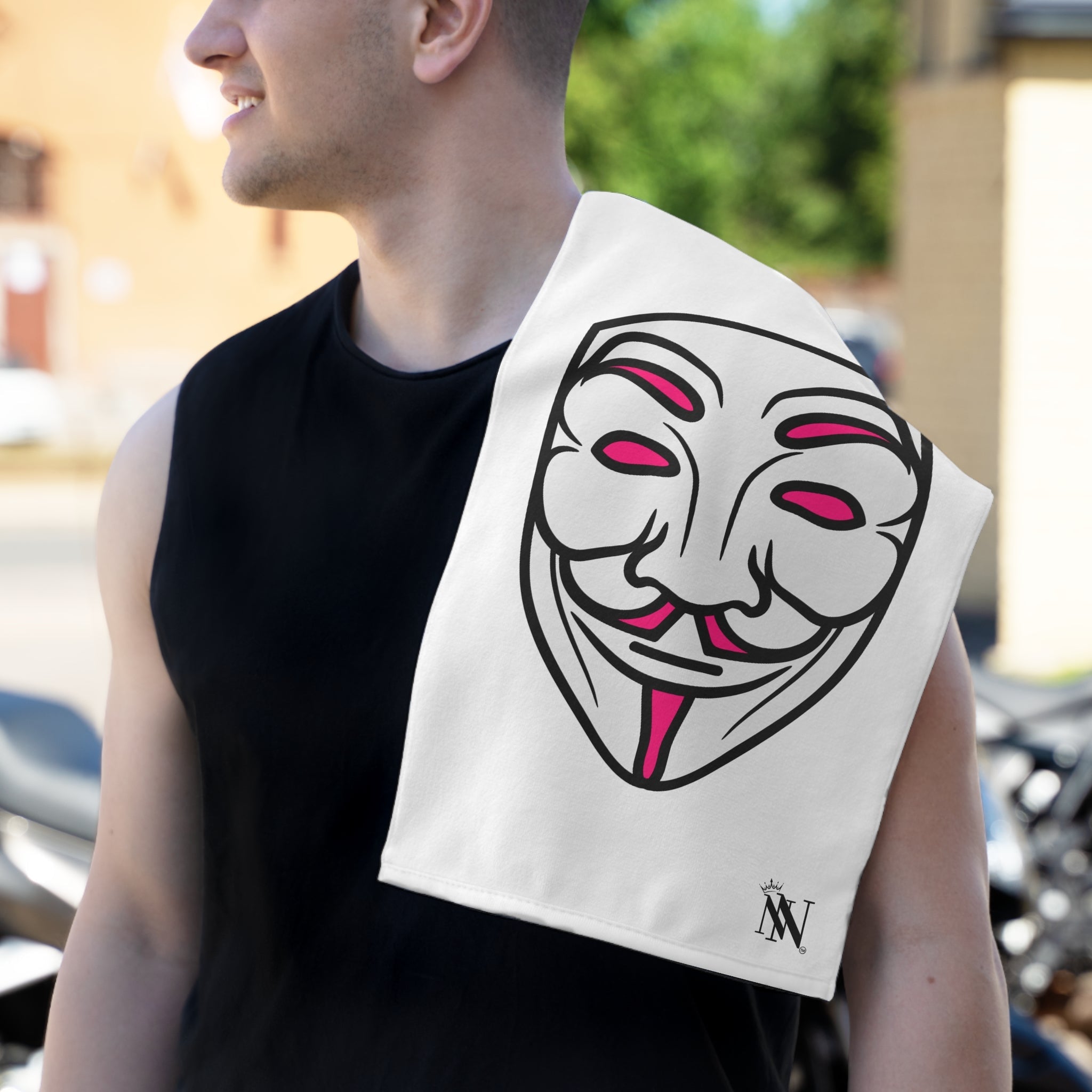 V for Vendetta Mask | Mix & Match Soft Fun-Flirty Lovers’ Towels
