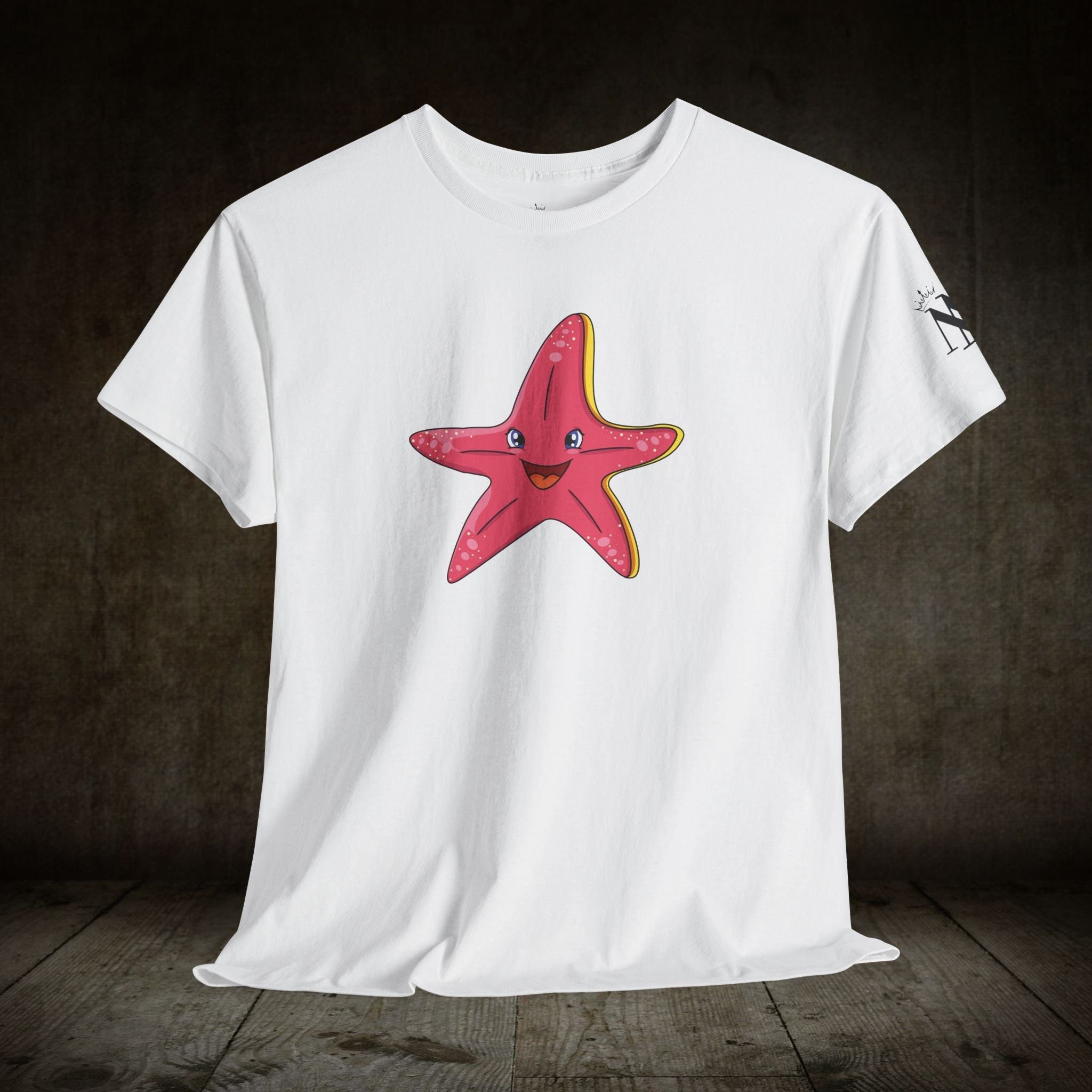 Happy Pink Starfish | Mix & Match 100% Cotton Unisex Fun-Flirty Lovers’ Tees