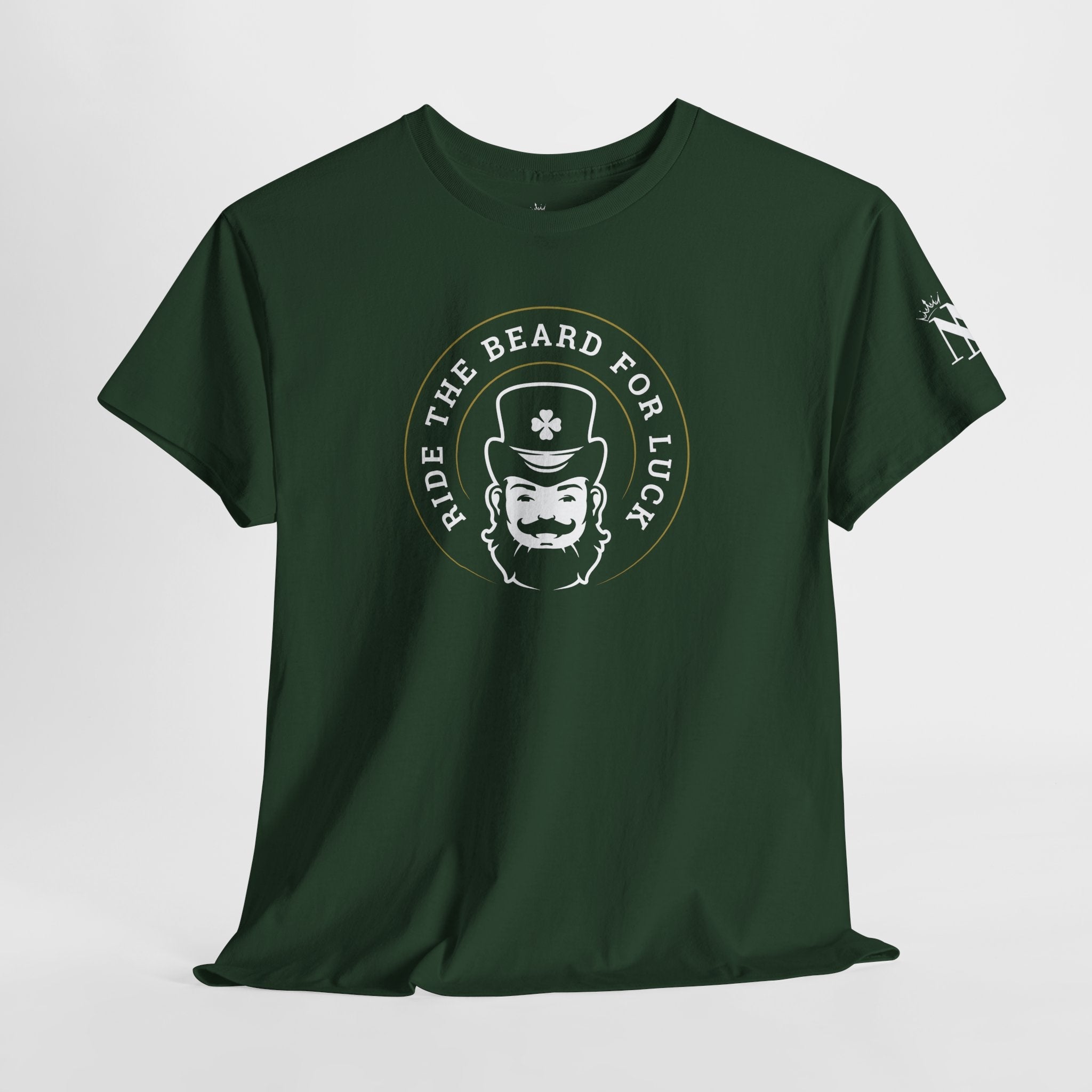 Ride the Beard for Luck St. Patrick’s Day | Mix & Match Cotton Unisex Fun-Flirty Lovers’ T-Shirts
