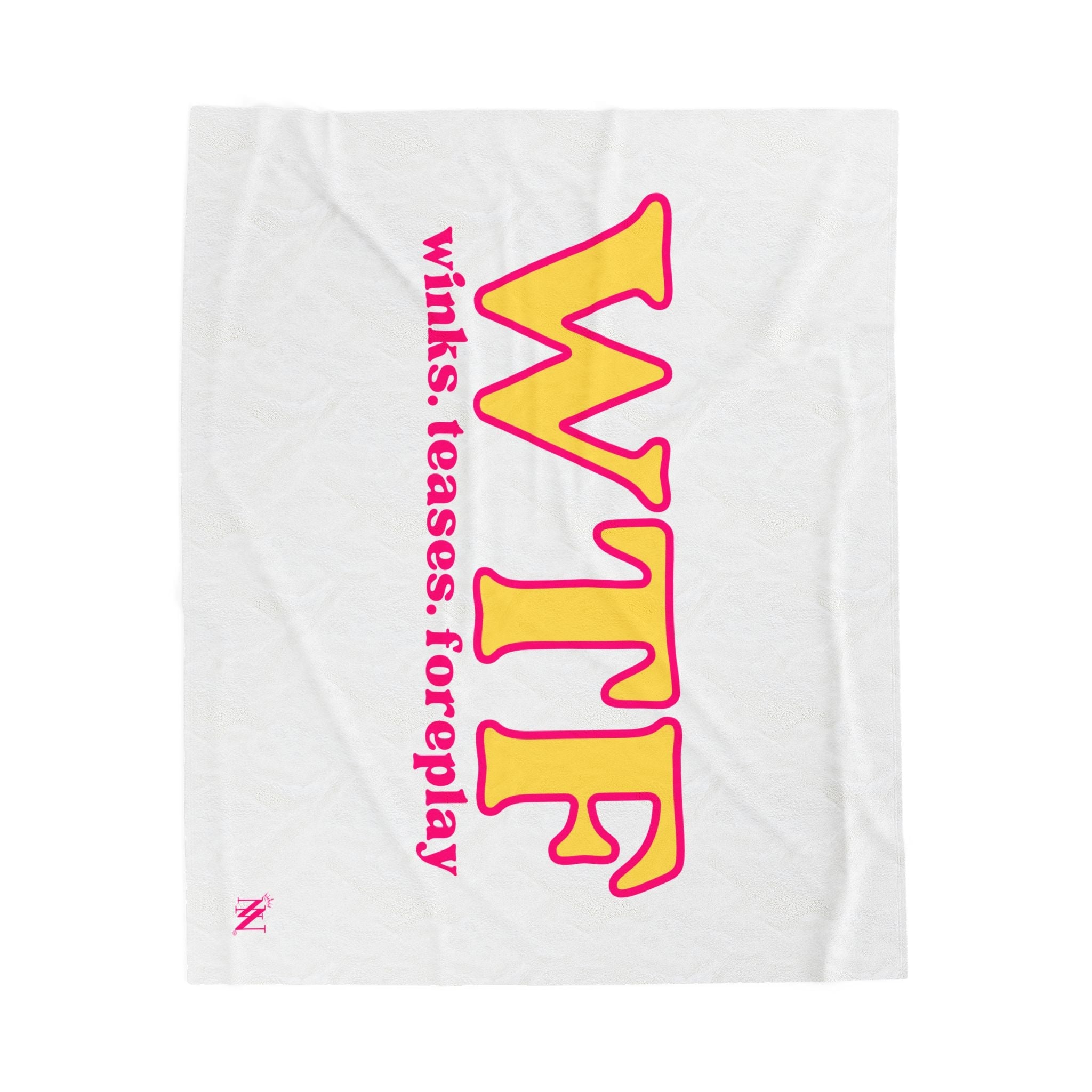 WTF Winks Teases Foreplay | Mix & Match Velveteen Fun-Flirty Lovers’ Blankets