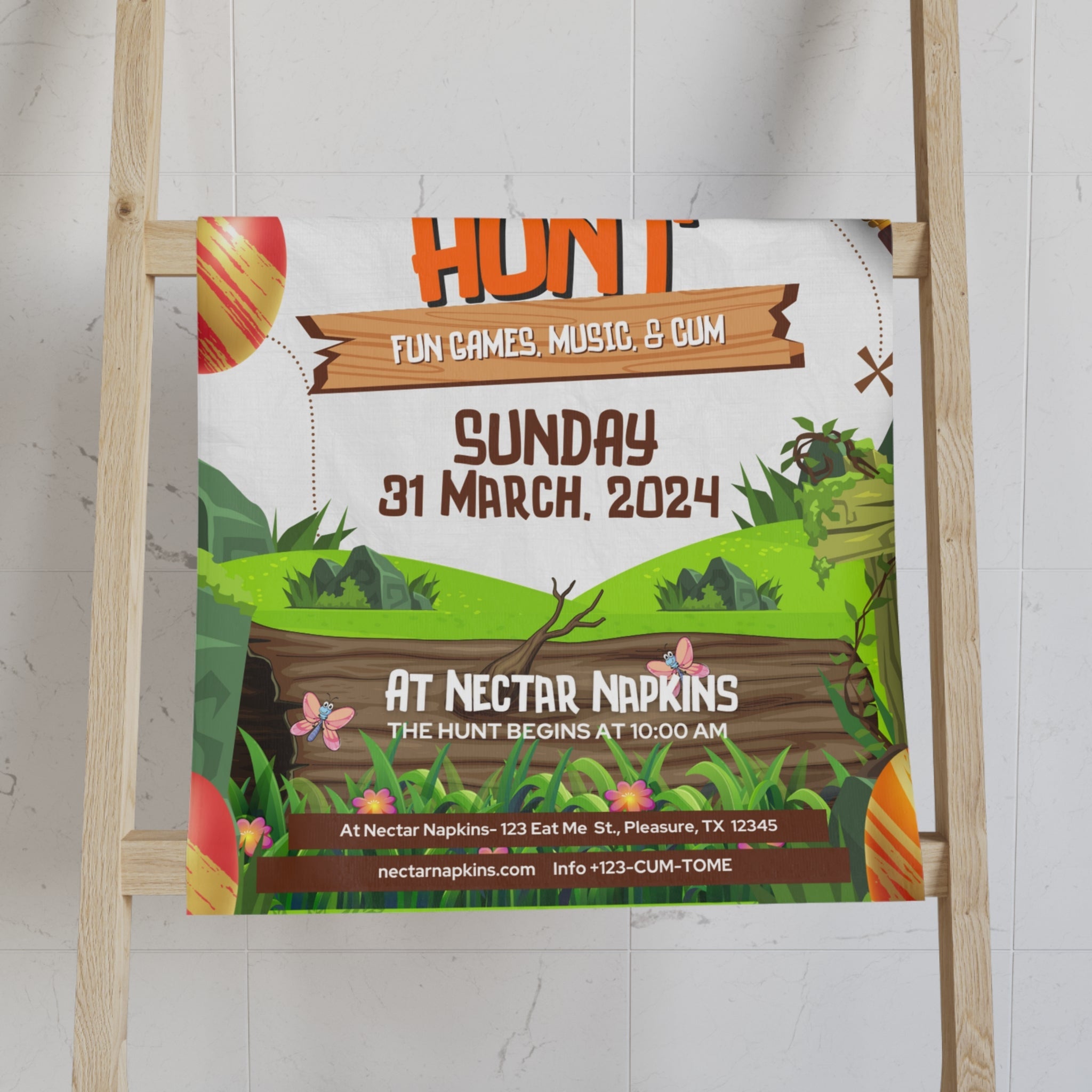 Easter Egg Cum Hunt | Mix & Match Original Fun-Flirty Lovers’ Towels