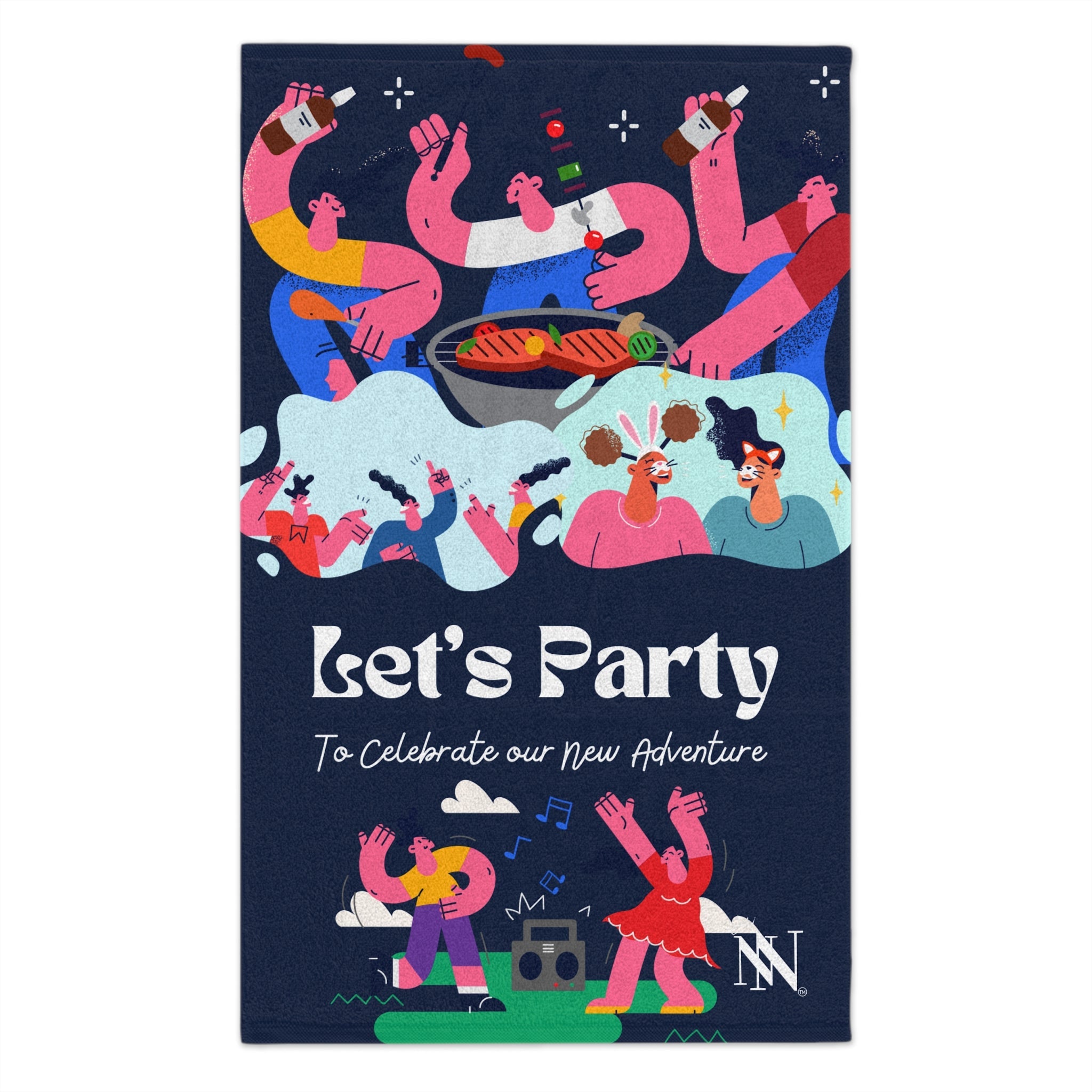 Let’s Party | Mix & Match Soft Fun-Flirty Lovers’ Towels