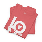 Block Letter Love Heart | Mix & Match Cotton Unisex Fun-Flirty Lovers’ T-Shirts