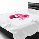 Hers Mouth Open | Mix & Match Soft Fun-Flirty Lovers’ Blankets