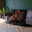 Fangs for the Memories Skull | Nectar Napkins Fun-Flirty Lovers’ Crushed Velvet Blankets
