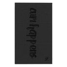 Cum Happens Dark Grey | Mix & Match Soft Fun-Flirty Lovers’ Towels