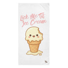 Lick Me Til’ Ice Cream | Nectar Napkins XL Fun-Flirty Lovers’ Towels