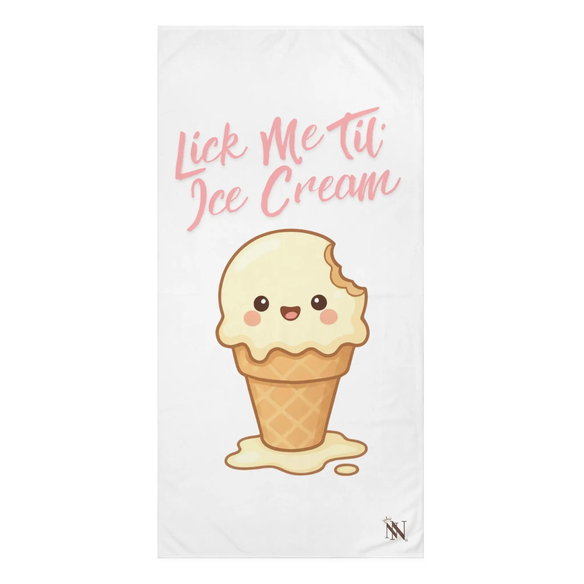 Lick Me Til’ Ice Cream | Nectar Napkins XL Fun-Flirty Lovers’ Towels